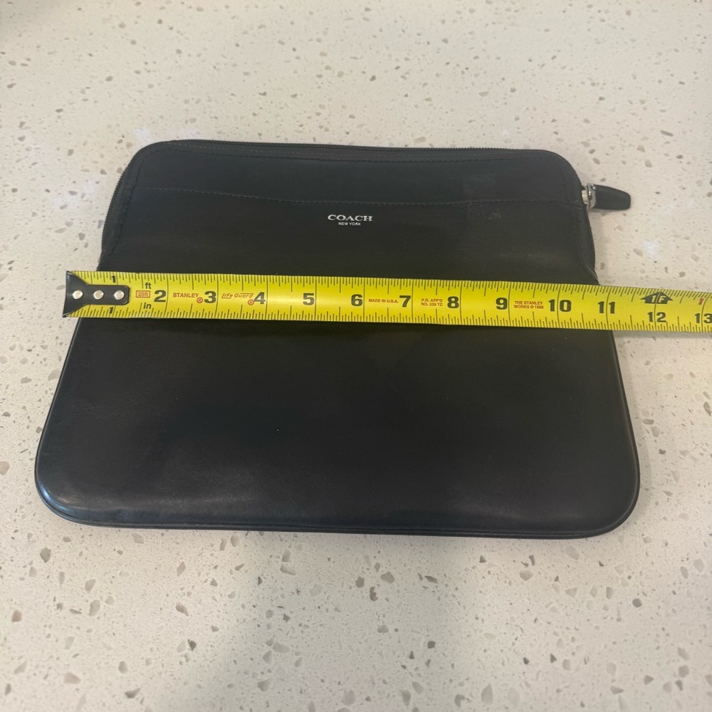 Coach Black Leather Laptop Bag - Picture 2 of 7